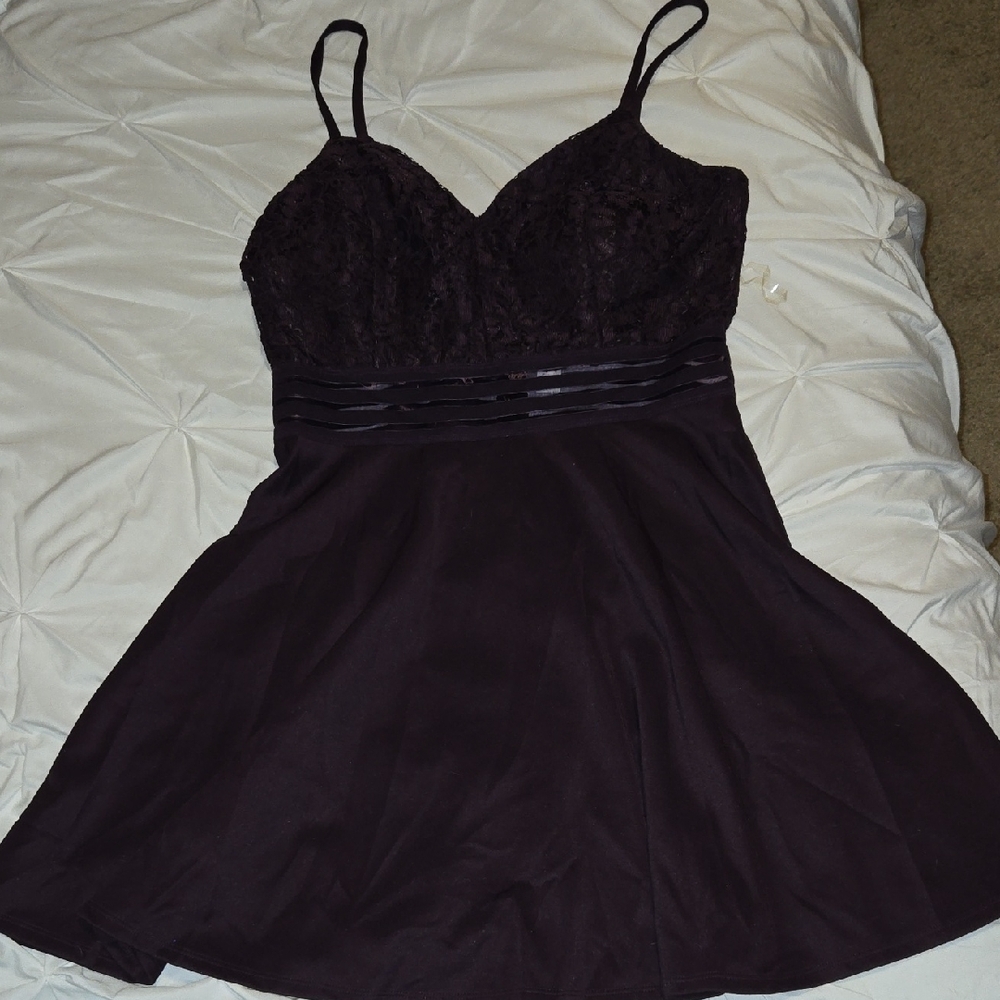 Xtraordinary Dark Purple Mini Dress